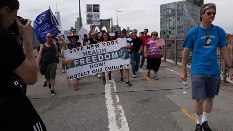 Medical Freedom March Brooklyn Bridge