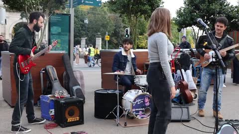 INCREDIBLE STREET PERFORMERS | Isn't She Lovely-Stevie Wonder| Allie Sherlock & The3Busketeers cover