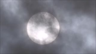 Zooming the Sun Through Clouds