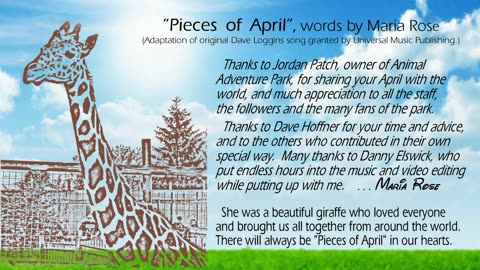 Pieces Of April, (A Special Giraffe) - Maria Rose