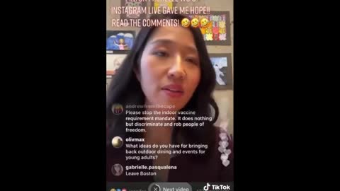 Boston Mayor Michelle Wu Gets Reality Check During Instagram Live Over COVID-19 Vaccine Mandates