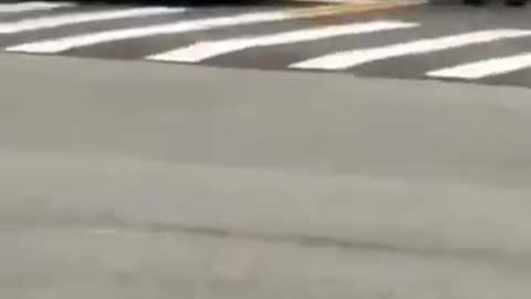 New York police officer crashes Dirtbike