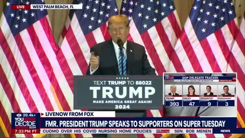 Trump Super Tuesday speech: Former president nearly sweeps, eyes GOP nomination | LiveNOW from FOX