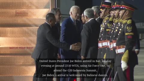 Joe Biden's Arrival in Bali, Attend the G20 Summit