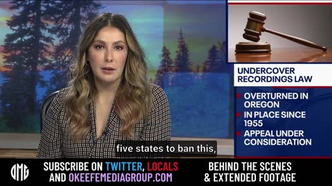 Local TV covers Oregon Law Overturned from James O’Keefe lawsuit