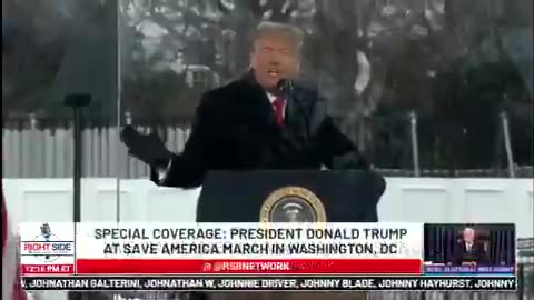 Donald Trump ~ January 6th ~ Rally Speach Ending