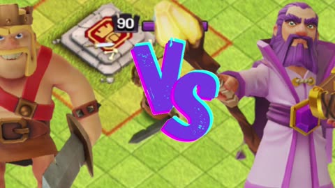 King Versus Queen Let's see who walks more Powerfully #coc #gaming #shorts