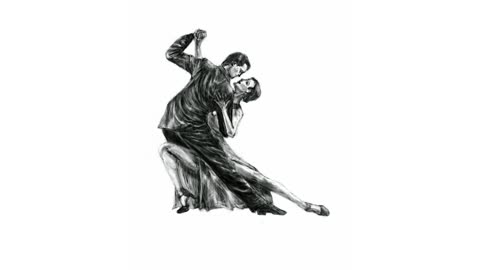 Argentine Tango time-lapse drawing (No. 355)