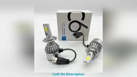 C6 2PCS LED H11 H4 Hi/Lo H1 H3 H8 HB1 HB3 HB4 HB5 HIR2 H13 H27 9005 9006 Car Headlight Bulbs