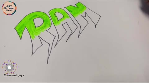 Ram’ Name drawing ✍️ video 🔥