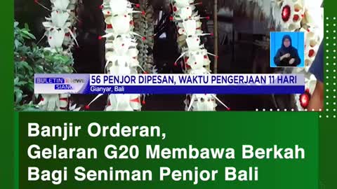 Banjlr Orderan, G20 Title Brings Blessings For The Artist of the Balinese Penjor