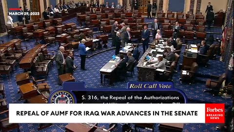 JUST IN- Repeal For AUMF For Iraq War Advances In The Senate