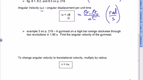 Rotational Kinematics Lesson