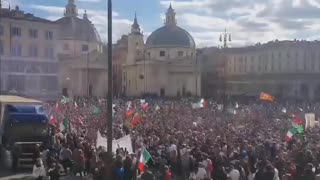 Anti-mandate protests heat up in Rome