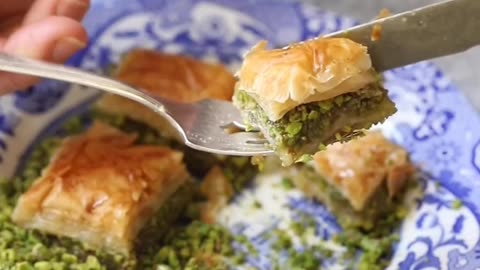 Homemade Pistachio Baklava