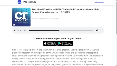 Molecular Biologist Kevin McKernan: SV40 & DNA Contamination in Pfizer & Moderna