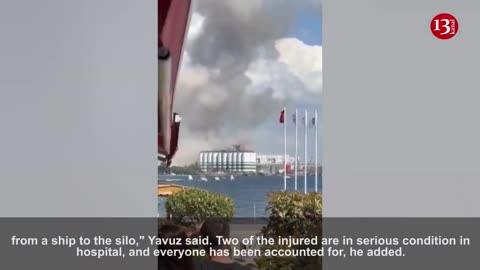 Blast injures 10 near grain silos at Turkish port