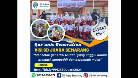 Penerimaan Peserta Didik (Siswa) Baru Tahun Pelajaran 2024-2025 SD Juara Semarang
