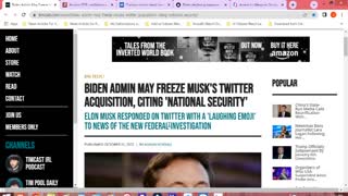 Chaos News Special Biden Might Freeze Elon Musk's Twitter Purchase Edition