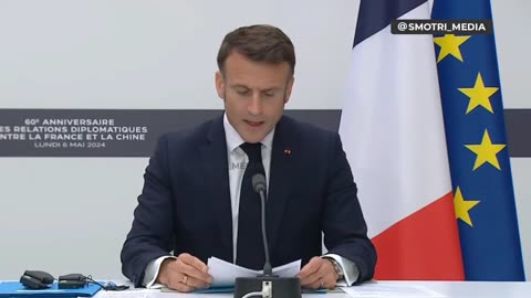 This is the third time in a month that Macron has turned on his rear end.