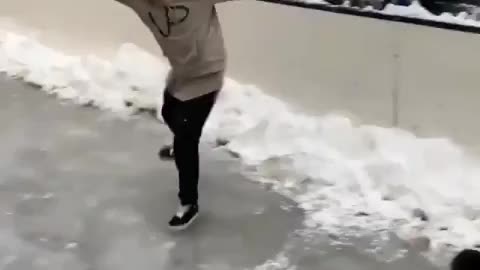 Very Slippery ice