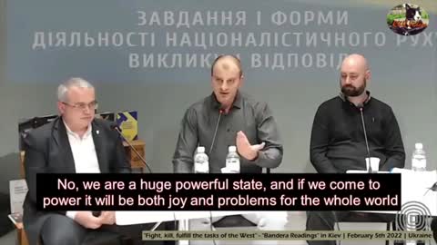Ukrainian Neo-Nazi on the record, Feb 2022?