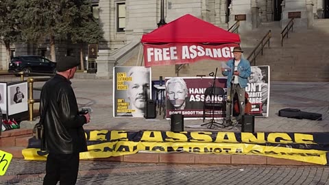 Mike Chappelle - Performance at Day X Denver - Free Julian Assange