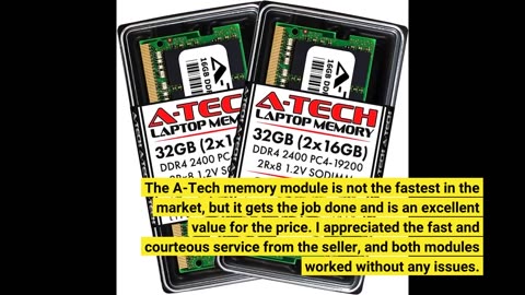 A-Tech 4GB #DDR4 2400 MHz SODIMM PC4-19200 (PC4-2400T)-Overview