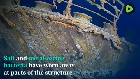 New underwater footage shows Titanic wreck deteriorating