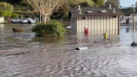 1/16/2022 Flooding is occurring in Santa Cruz, California