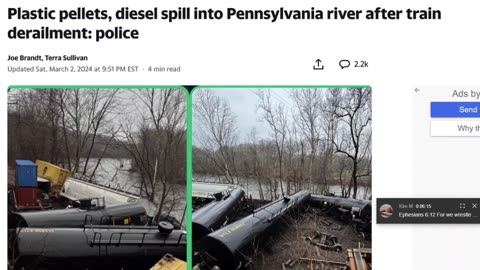 OOPS THEY DID IT AGAIN! TRAIN POISONS THE PUBLIC'S DRINKING WATER!