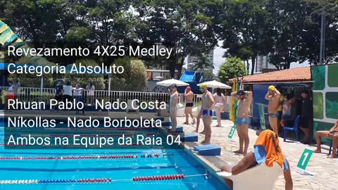 RHUAN PABLO E NÍKOLLAS na natação. Ep: 02 - Jogos Municipal Paracatu MG #clube #natação #competição