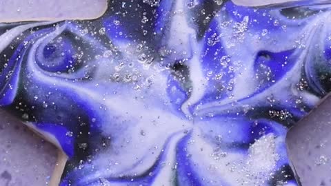 These galaxy cookies are out of this world #cookiedecorating