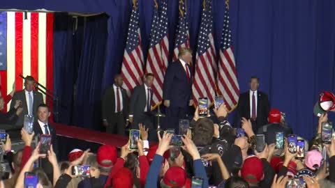President Trump holds a ‘Save America’ rally in Washington Township, Michigan.