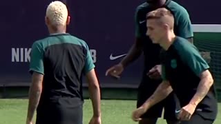 VIDEO: Neymar during today's training session