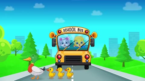 Wheels on the Bus-Nursery Rhymes Kids Song