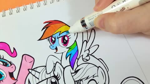 My Little Pony | Jogos de Pintar Desenhos Animados | Video Infantil