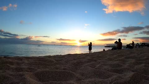 Waikiki Beach sunset