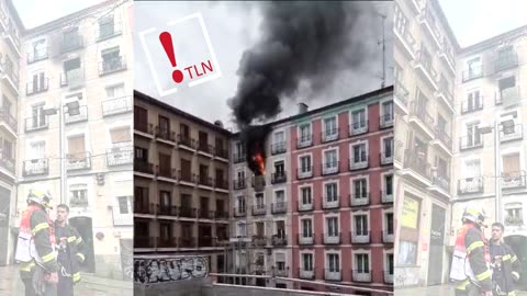 Incendio en una vivienda de la cuesta de Santo Domingo