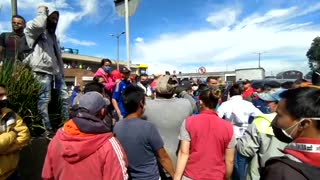 Disturbios en Corabastos Bogotá debido a la toma de medidas por el Coronavirus