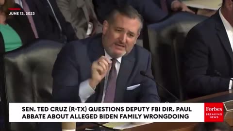 Ted Cruz to the Deputy Director of the FB on Biden Bribery Scheme