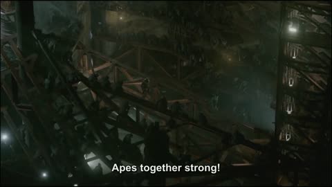Apes Stronger together, Apes win war.