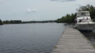 Boat Docking at Mooneys Bay LOCK