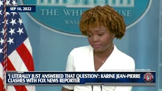 Karine Jean-Pierre Clashes With Fox News Reporter