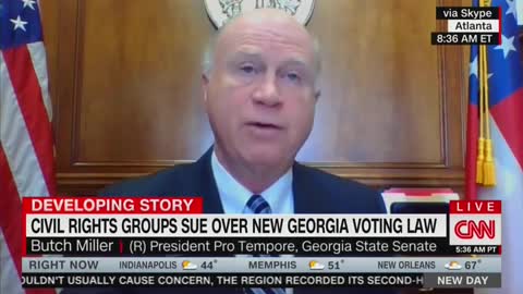 Butch Miller And CNN's Alisyn Camerota Discuss Georgia's New Election Law