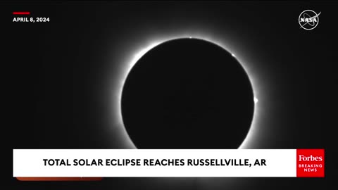 Footage Shows Total Solar Eclipse Passing Over Russellville, Arkansas