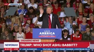 Trump Goes There: Asks "Who Shot Ashli Babbitt?"