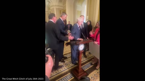 THE MITCH GLITCH | BREAKING!!! What Just Happened to Mitch McConnell? Mitch McConnell FREEZES MID SPEECH At Senate Press conference, Is Escorted from Podium (July 26th 2023)