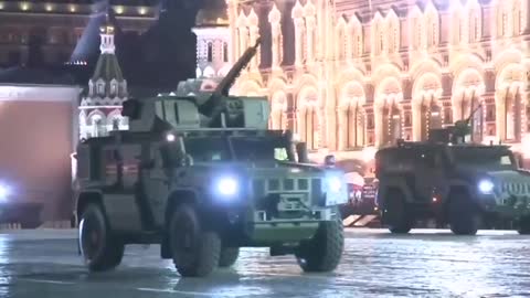 A night rehearsal of the Victory Parade was held in Moscow