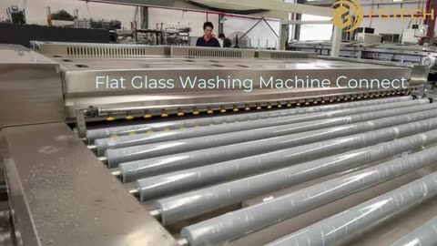 Flat Glass Washing Machine Connect with Seaming Machine Washing Machine Glass Washing
